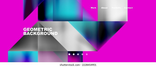 Dynamic lines, triangles, rectangles geometric abstract background. Vector Illustration For Wallpaper, Banner, Background, Card, Book Illustration, landing page