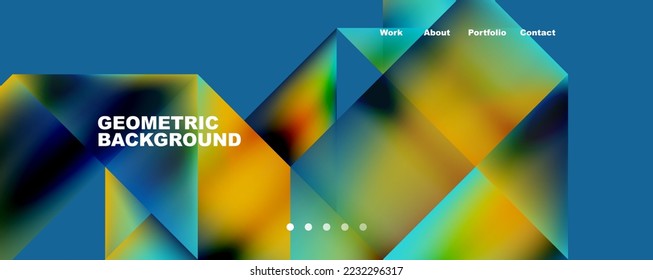Dynamische Linien, Dreiecke, Rechtecke, geometrischer abstrakter Hintergrund. Vektorgrafik für Bildschirmhintergründe, Banner, Hintergrund, Karte, Buchillustration, Landing-Page