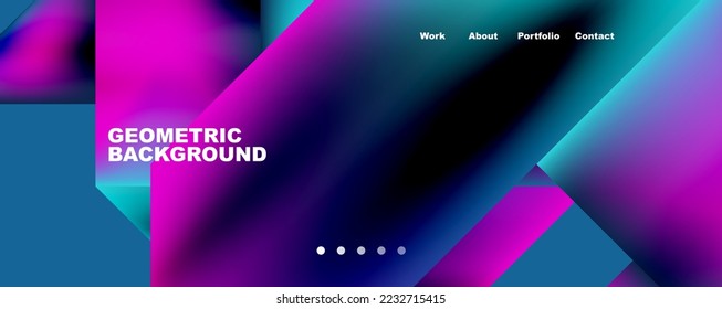 Dynamic lines, triangles, rectangles geometric abstract background. Vector Illustration For Wallpaper, Banner, Background, Card, Book Illustration, landing page