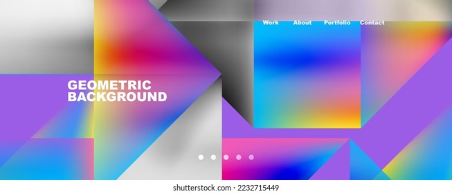 Dynamic lines, triangles, rectangles geometric abstract background. Vector Illustration For Wallpaper, Banner, Background, Card, Book Illustration, landing page