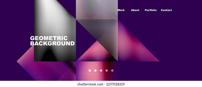 Dynamic lines, triangles, rectangles geometric abstract background. Vector Illustration For Wallpaper, Banner, Background, Card, Book Illustration, landing page