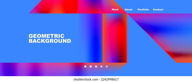 Dynamic lines, triangles, rectangles geometric abstract background. Vector Illustration For Wallpaper, Banner, Background, Card, Book Illustration, landing page