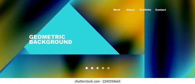 Dynamic lines, triangles, rectangles geometric abstract background. Vector Illustration For Wallpaper, Banner, Background, Card, Book Illustration, landing page