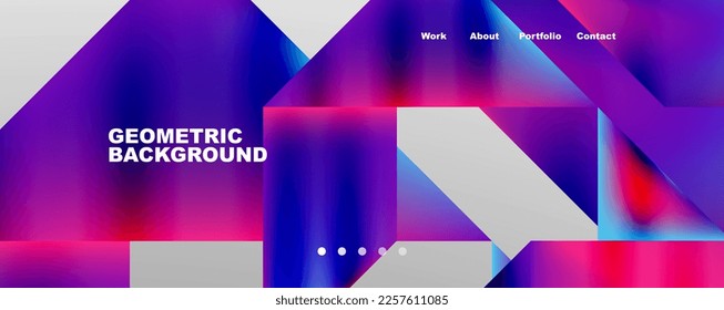 Dynamic lines, triangles, rectangles geometric abstract background. Vector Illustration For Wallpaper, Banner, Background, Card, Book Illustration, landing page