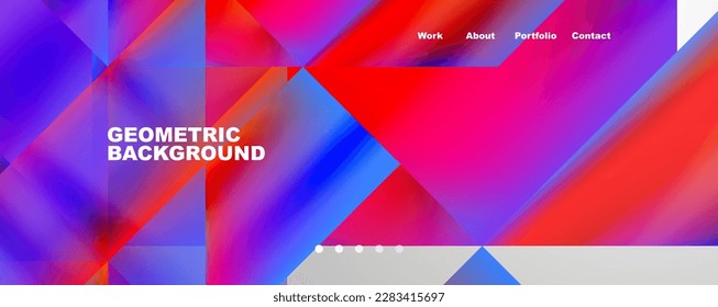 Dynamic lines, triangles, rectangles geometric abstract background. Vector Illustration For Wallpaper, Banner, Background, Card, Book Illustration, landing page