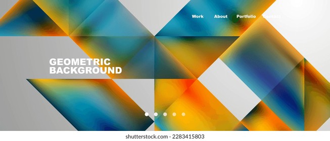 Dynamic lines, triangles, rectangles geometric abstract background. Vector Illustration For Wallpaper, Banner, Background, Card, Book Illustration, landing page