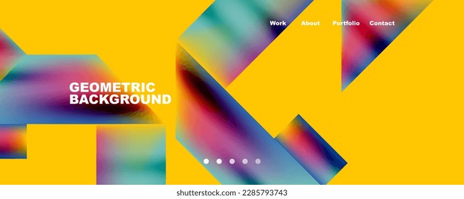 Dynamic lines, triangles, rectangles geometric abstract background. Vector Illustration For Wallpaper, Banner, Background, Card, Book Illustration, landing page