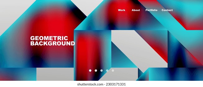 Dynamic lines, triangles, rectangles geometric abstract background. Vector Illustration For Wallpaper, Banner, Background, Card, Book Illustration, landing page