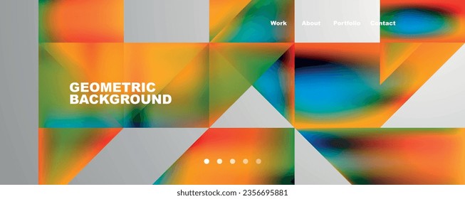 Dynamic lines, triangles, rectangles geometric abstract background. Vector Illustration For Wallpaper, Banner, Background, Card, Book Illustration, landing page