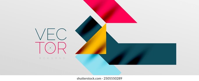 Dynamic lines and triangles. Vector Illustration For Wallpaper, Banner, Background, Card, Book Illustration, landing page