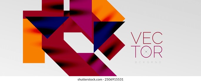 Dynamic lines and triangles. Vector Illustration For Wallpaper, Banner, Background, Card, Book Illustration, landing page