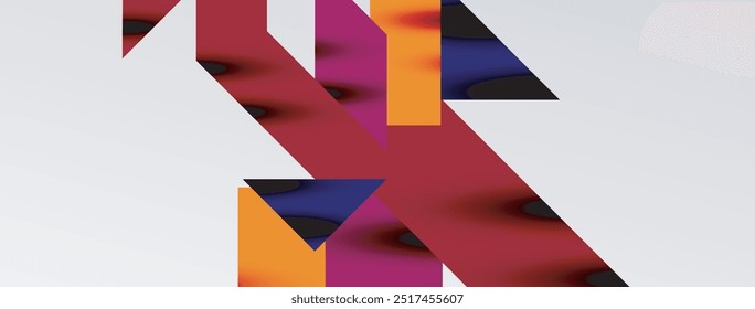Dynamic lines and triangles. Vector Illustration For Wallpaper, Banner, Background, Card, Book Illustration, landing page