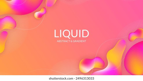 Dynamic liquid background gradient vector design in eps 10