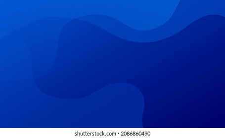 Dynamic liquid color background. Blue fluid shapes composition with trendy gradients. Eps10 vector 