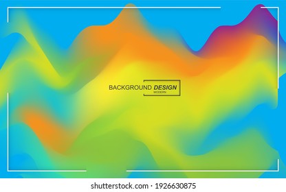 Dynamic liquid color background modern