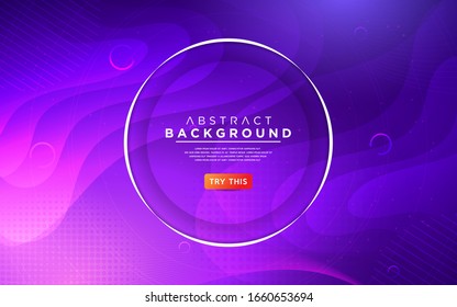 Dynamic liquid colorful background with fluid gradient shapes composition. Modern abstract vector background.