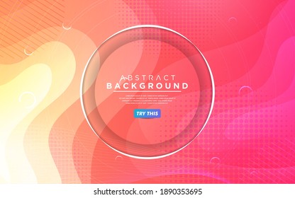 Dynamic liquid colorful background with fluid gradient shapes composition. Modern abstract vector background design.