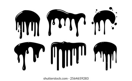 Dynamic Liquid Drip Vector Art Design