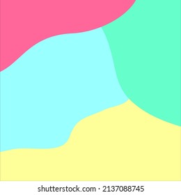dynamic liquid flat design background