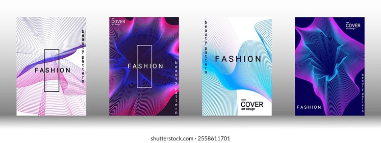 Dynamic liquid shapes with soft gradients create a vibrant and contemporary look. Suitable for booklets, posters, or web backgrounds. Professional vector art in EPS 10 format