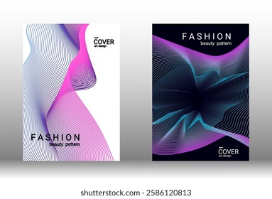 Dynamic liquid shapes with soft gradients create a vibrant and contemporary look. Suitable for booklets, posters, or web backgrounds. Professional vector art in EPS 10 format