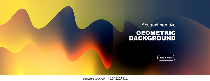 Dynamic liquid waves abstract background for covers, templates, flyers, placards, brochures, banners