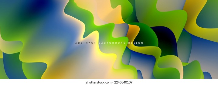 Dynamic liquid waves abstract background for covers, templates, flyers, placards, brochures, banners