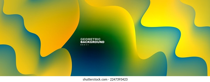Dynamic liquid waves abstract background for covers, templates, flyers, placards, brochures, banners