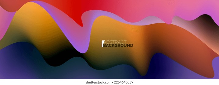 Dynamic liquid waves abstract background for covers, templates, flyers, placards, brochures, banners