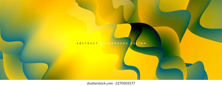 Dynamic liquid waves abstract background for covers, templates, flyers, placards, brochures, banners