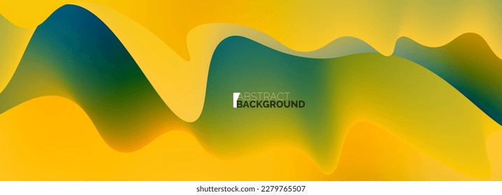 Dynamic liquid waves abstract background for covers, templates, flyers, placards, brochures, banners