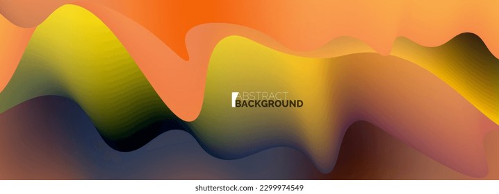 Dynamic liquid waves abstract background for covers, templates, flyers, placards, brochures, banners