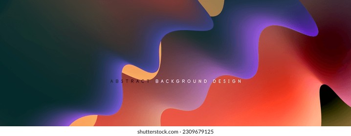 Dynamic liquid waves abstract background for covers, templates, flyers, placards, brochures, banners