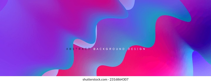 Dynamic liquid waves abstract background for covers, templates, flyers, placards, brochures, banners