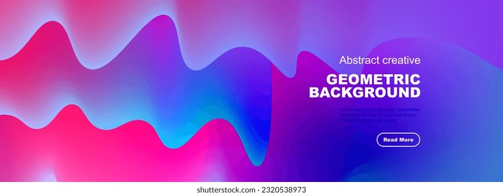 Dynamic liquid waves abstract background for covers, templates, flyers, placards, brochures, banners