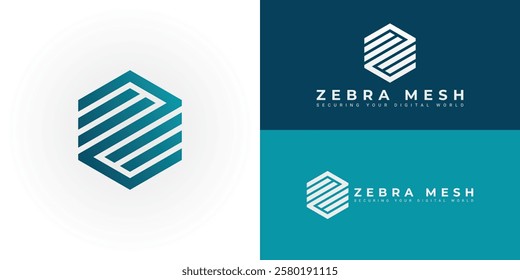 The dynamic logo design creatively integrates the initials ZM within a striking hexagonal shape, creating a unique striking symbol that evokes a sense of security, precision, and data protection.