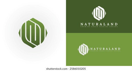 The dynamic logo design creatively integrates the initials NL within a hexagonal shape, creating a unique and visually striking symbol that evokes a sense of growth, harvest, and natural abundance.