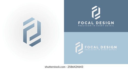 The dynamic logo design creatively integrates the initials FD into a striking hexagonal shape, creating a unique symbol that evokes a sense of structure, precision, and architectural innovation.