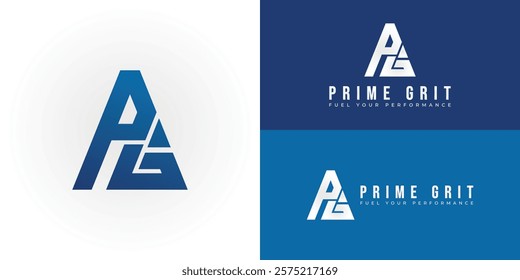 The dynamic logo design features the initials PG creatively integrated within a powerful triangular shape, creating a unique and visually striking symbol that evokes a sense of strength and stability