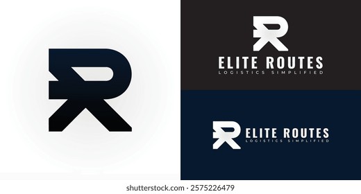 The dynamic logo design features the initials E and R creatively intertwined, creating a unique and visually striking symbol that evokes a sense of speed, efficiency, and global reach