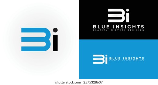 The dynamic logo design features the initials B and I creatively intertwined, creating a unique and visually striking symbol that evokes a sense of insight, innovation, and strategic thinking.