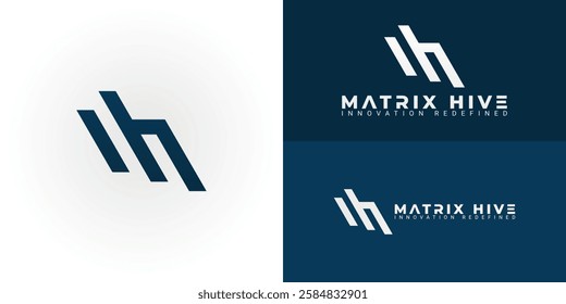 The dynamic logo design features the initials MH creatively integrated into a stylized arrow or lightning bolt, creating a unique and visually striking symbol that evokes a sense of speed and power