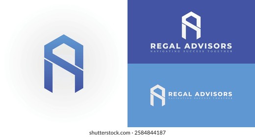 The dynamic logo design features the initials RA creatively integrated within a striking hexagonal shape, creating a unique and visually striking symbol that evokes a sense of structure and stability