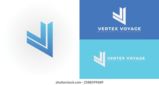The dynamic logo design features the initials VV creatively integrated into a stylized downward arrow, creating a unique symbol that evokes a sense of direction, precision, and efficient navigation.