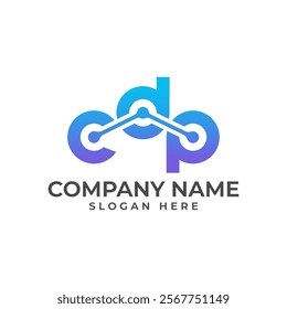 A dynamic logo featuring the letters "C", "D", and "P" interconnected by lines, symbolizing connection, technology, and data flow. The gradient colors convey innovation and a futuristic feel.