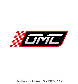 A dynamic logo featuring the letters "DMC" in a bold, stylized font with a checkered flag motif. The design evokes speed, power, and competition, ideal for a racing team, event, or automotive brand