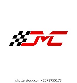 A dynamic logo featuring the letters "DMC" in a bold, stylized font with a checkered flag motif. The design evokes speed, power, and competition, ideal for a racing team, event, or automotive brand