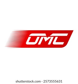 A dynamic logo featuring the letters "OMC" in a bold, stylized font with a checkered flag motif. The design evokes speed, power, and competition, for a racing team, event, or automotive brand