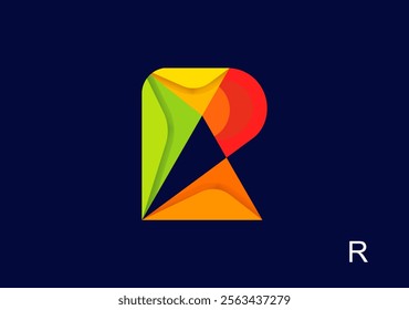dynamic logo featuring the letters R and A, designed with shades of color for a modern, vibrant look