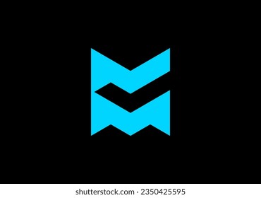 Dynamic logo letter M creatively houses a check mark, symbolizing confidence. Skillful negative space use conveys innovation within a bold design